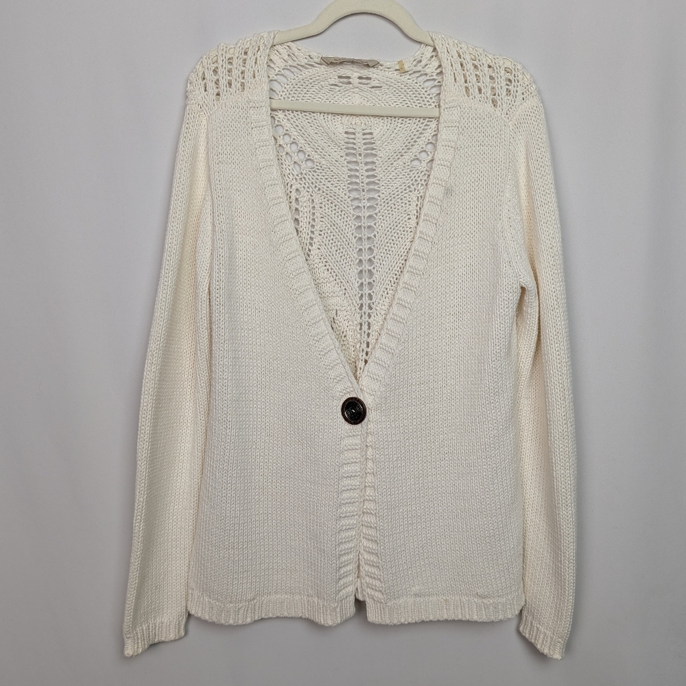 Soft Surroundings Crochet Knit Cardigan